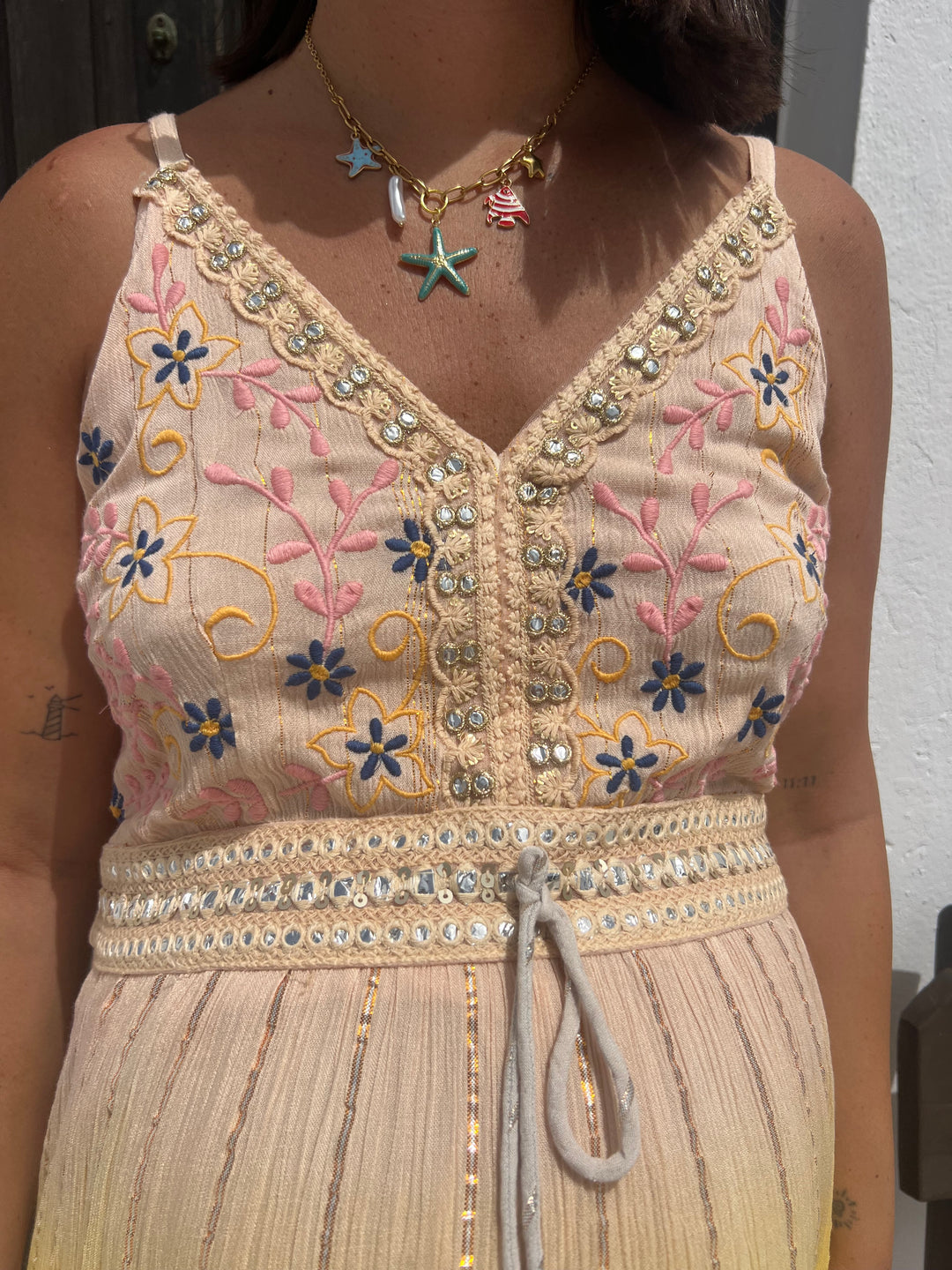 Vestido Tropea buganvilla