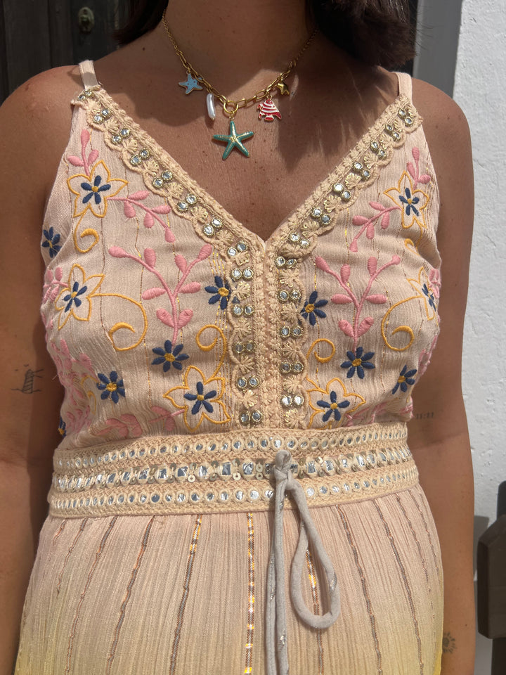 Vestido Tropea buganvilla