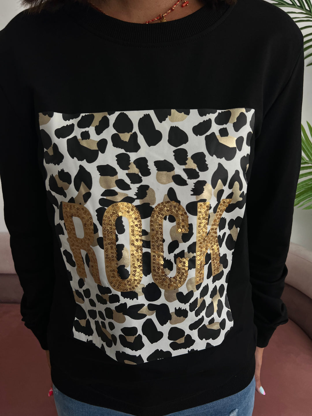 Sudadera Rock negro