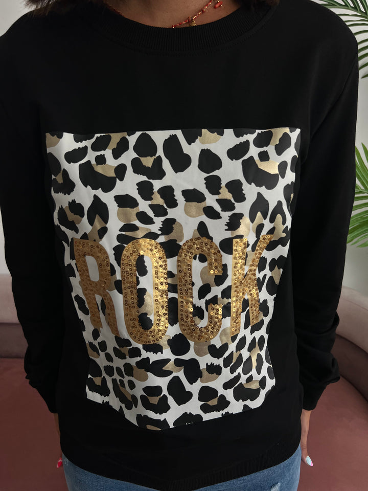 Sudadera Rock negro