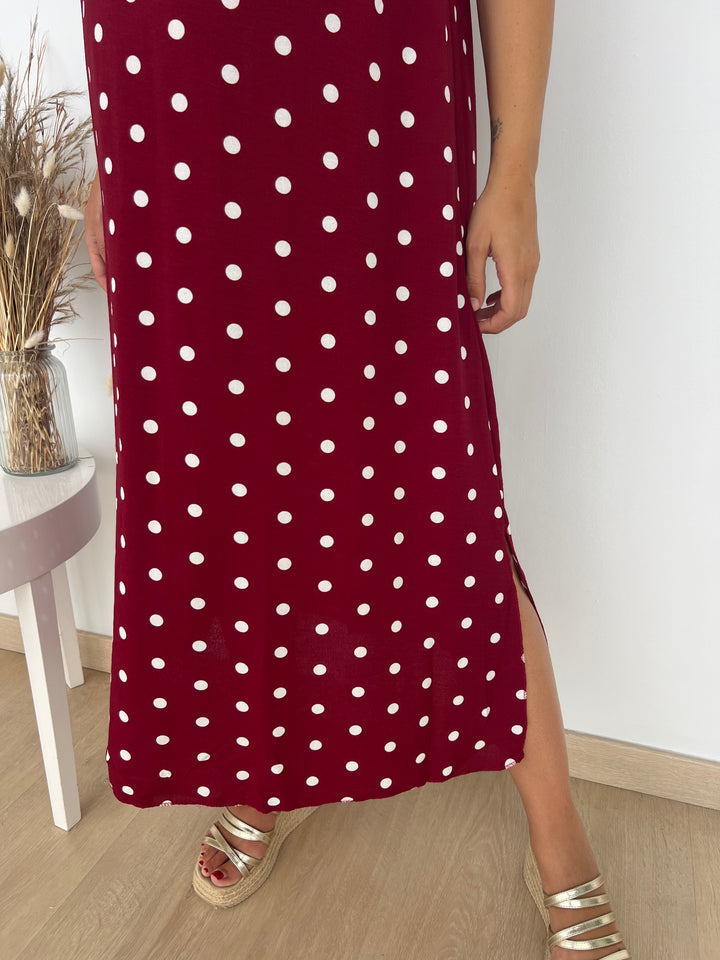 Vestido Cameron burdeos