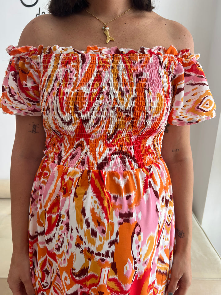 Vestido Norma naranja