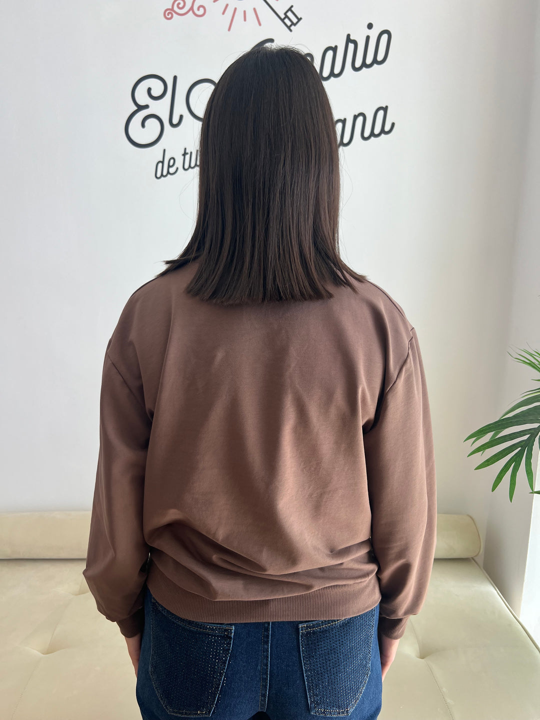 Sudadera Hip Hip marrón