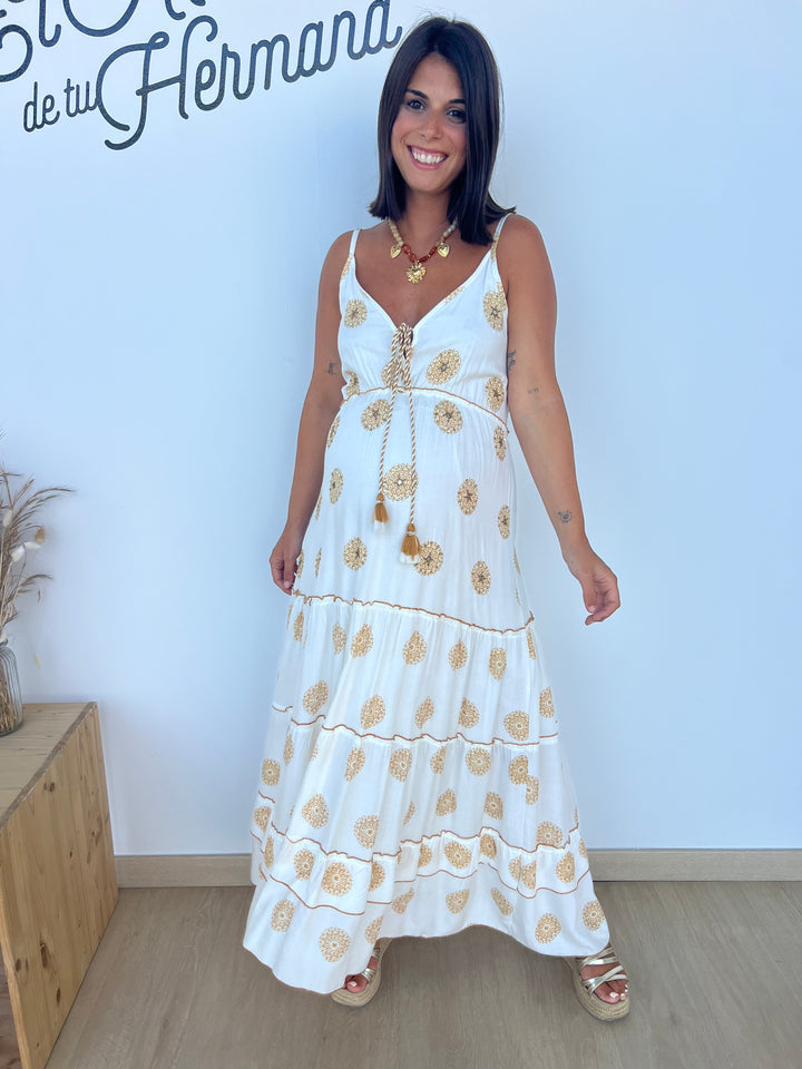 Vestido Paloma camel