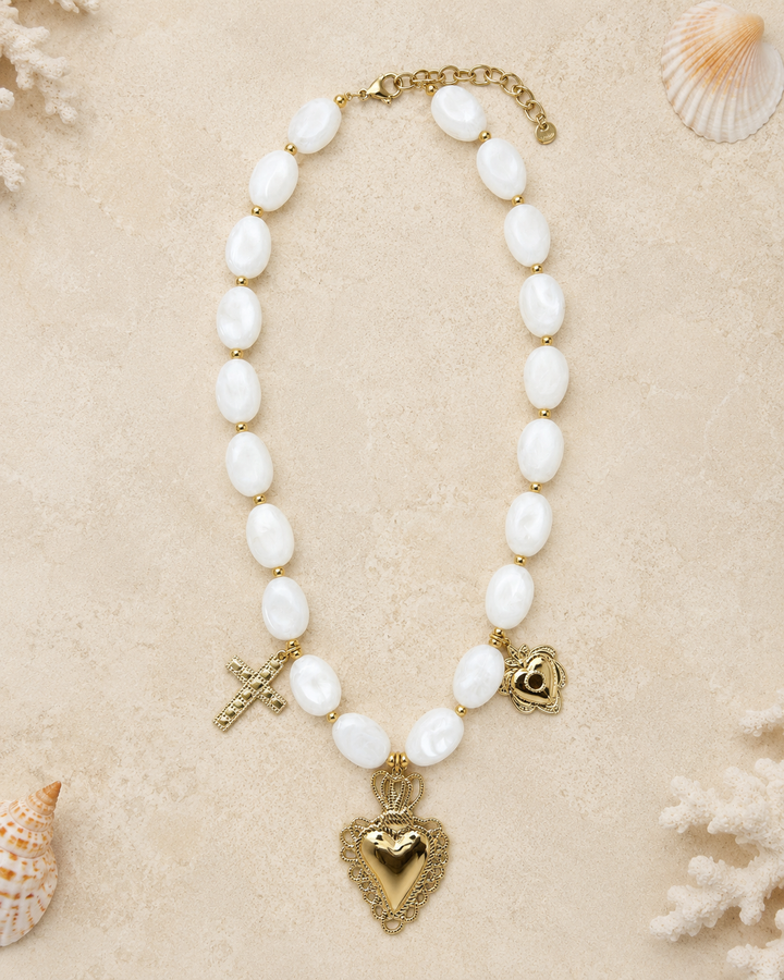 Collar Frida blanco (acero)