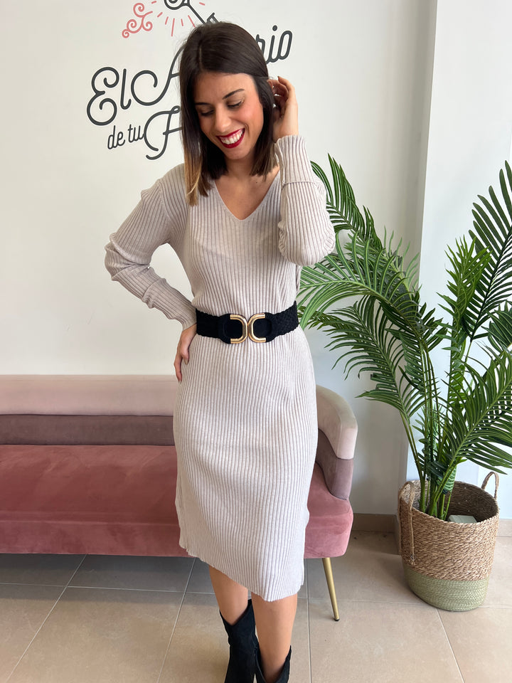 Vestido Canalé topo