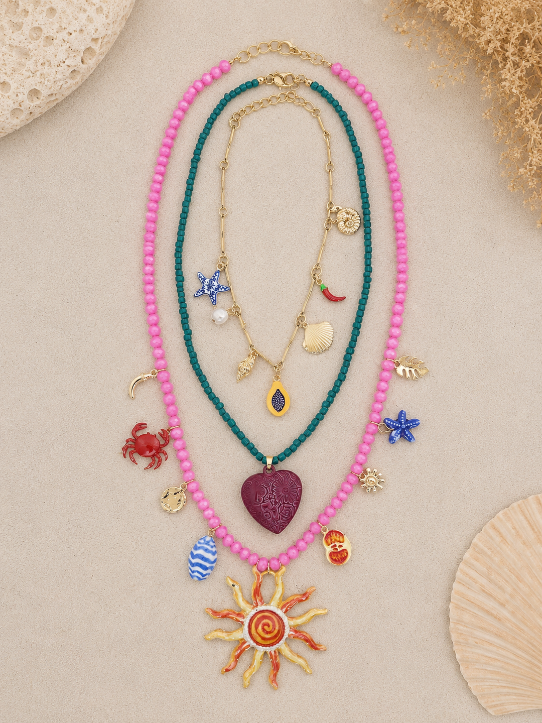 Pack Collar Polinesia (no acero)