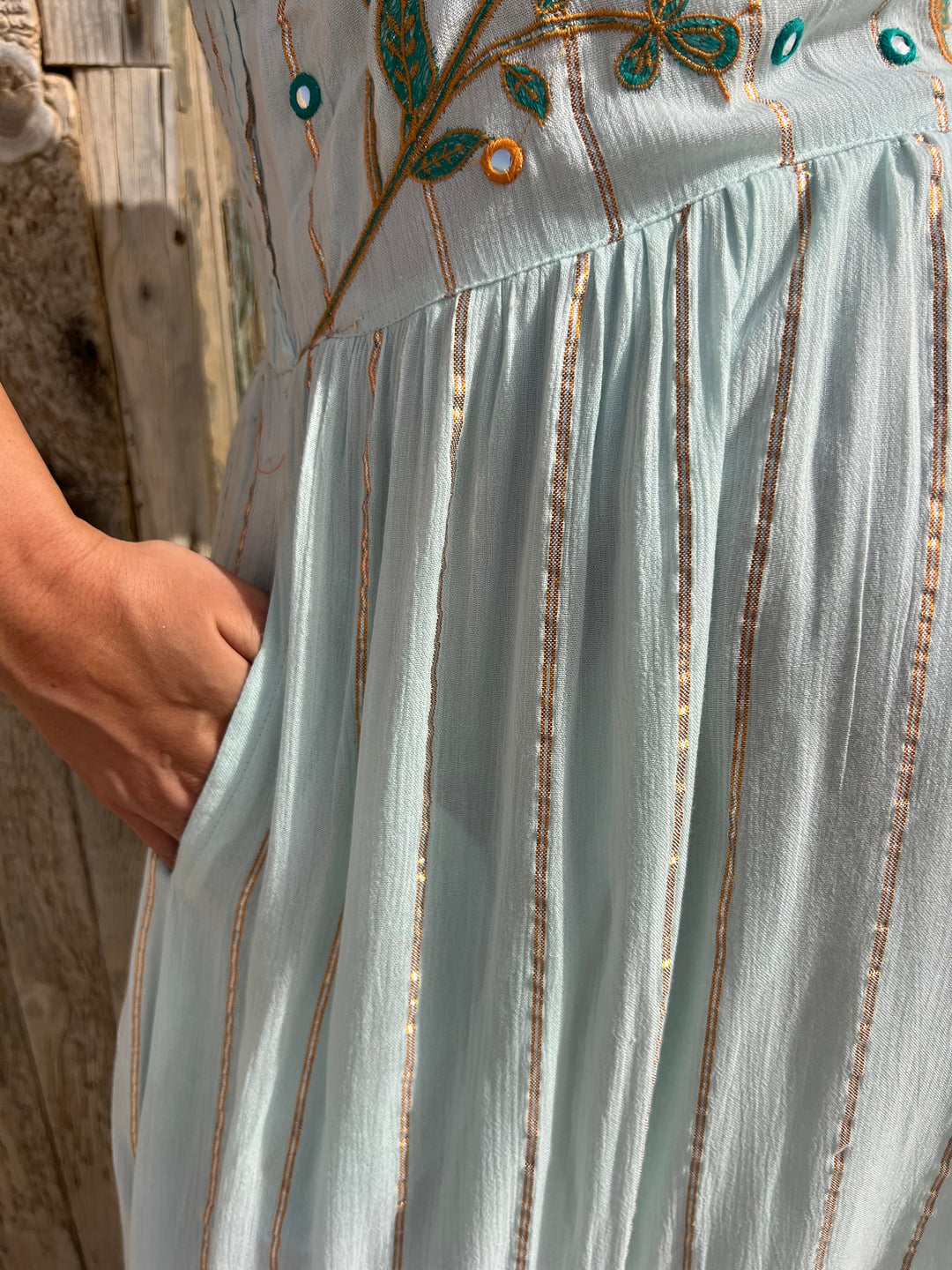 Vestido Holbox celeste