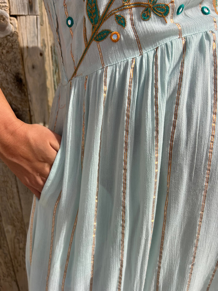 Vestido Holbox celeste
