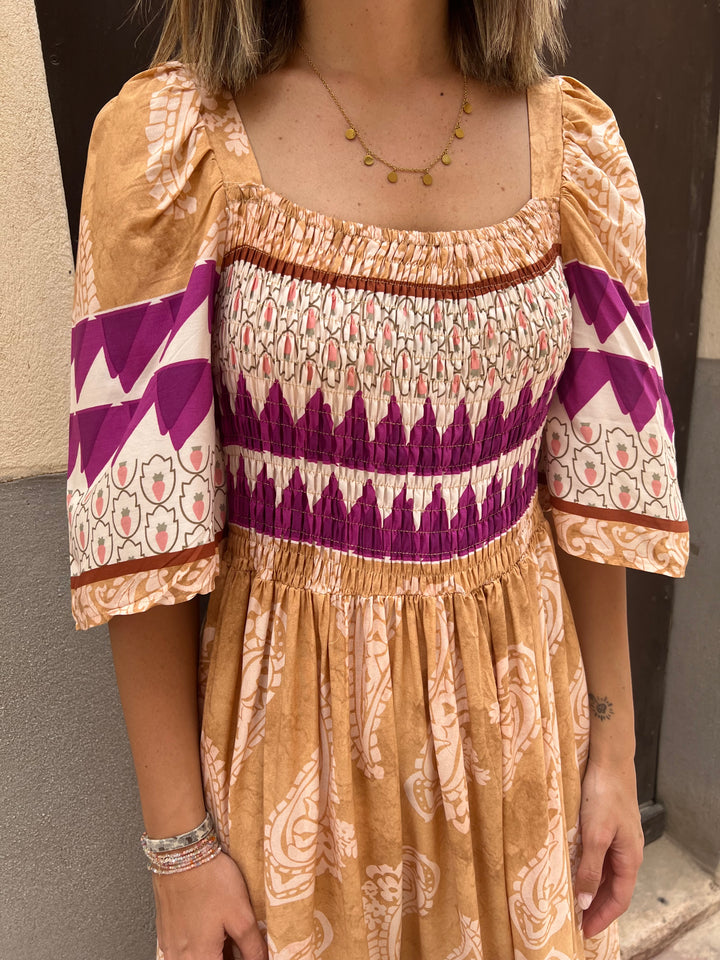 Vestido Megan mostaza