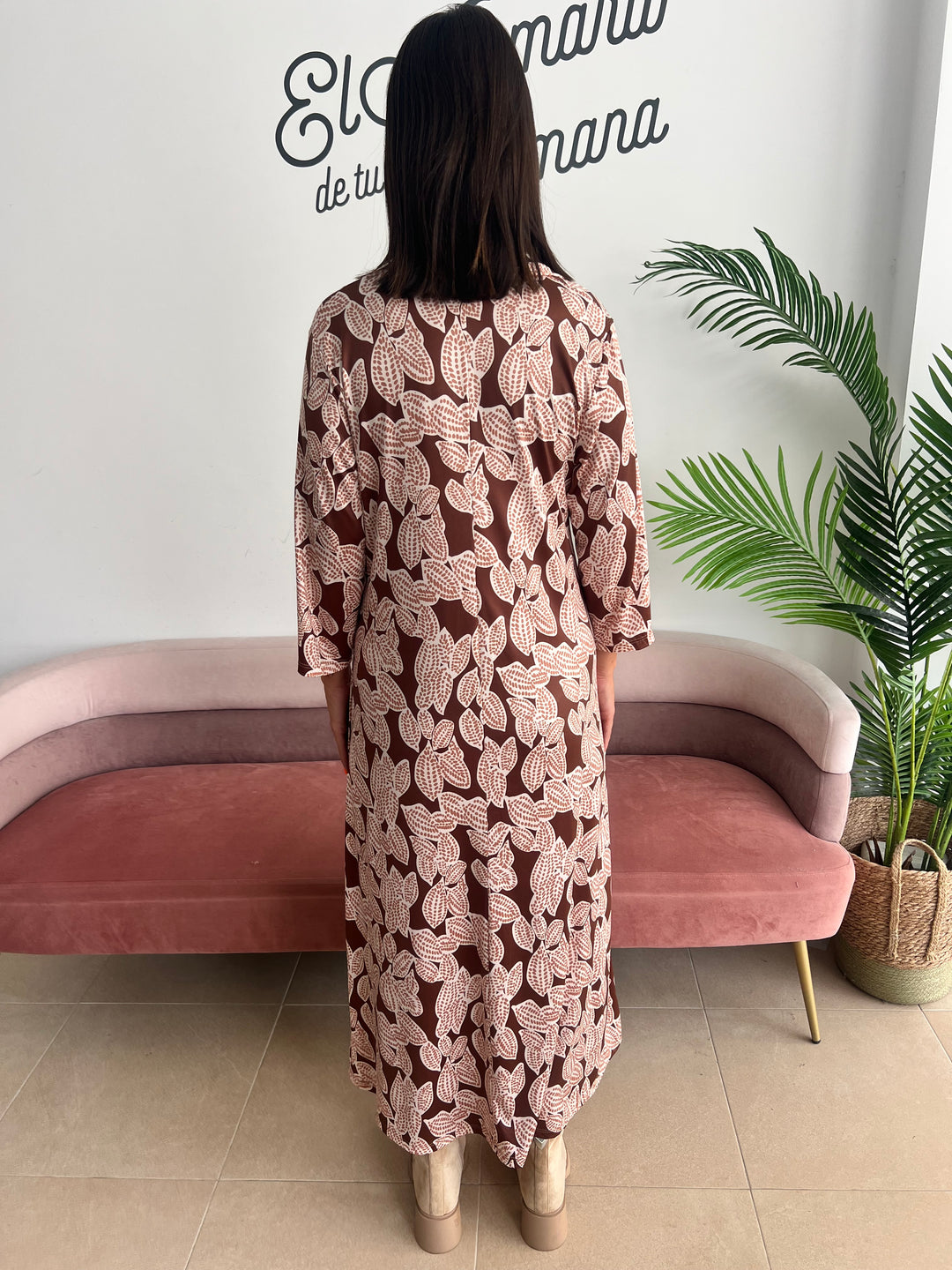 Vestido Micaela marrón