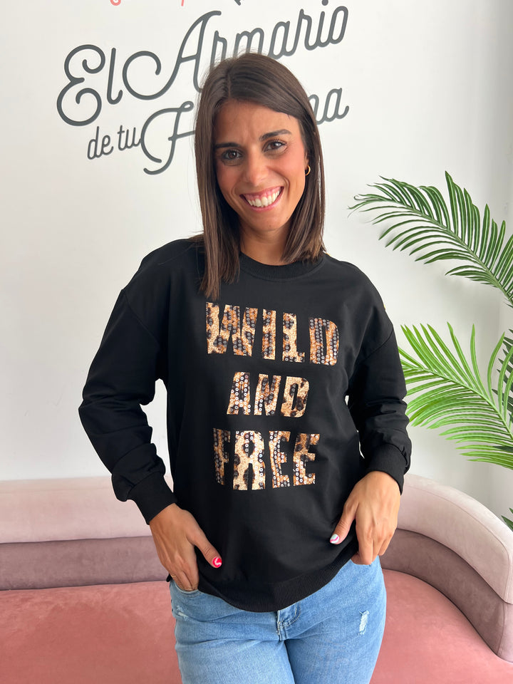 Sudadera Free negro