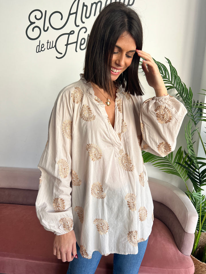 Blusa Alicia beige