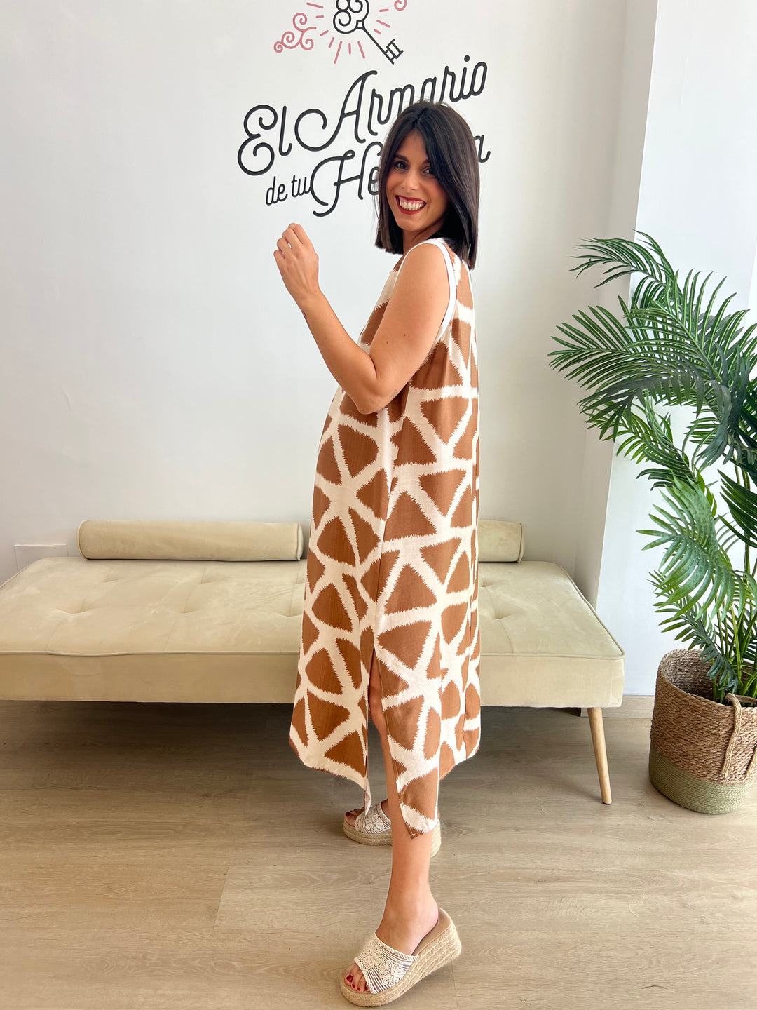 Vestido Andy camel