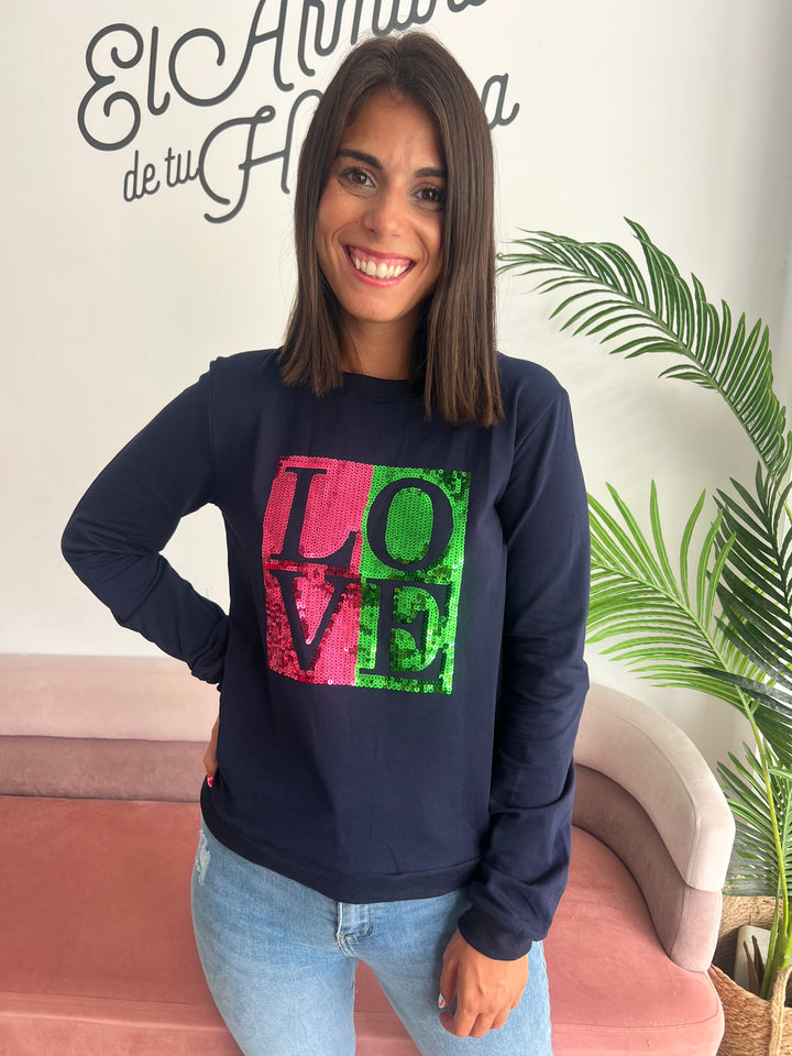 Sudadera Laly azul marino