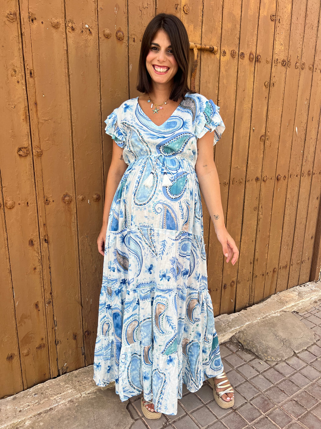 Vestido Aqua azul