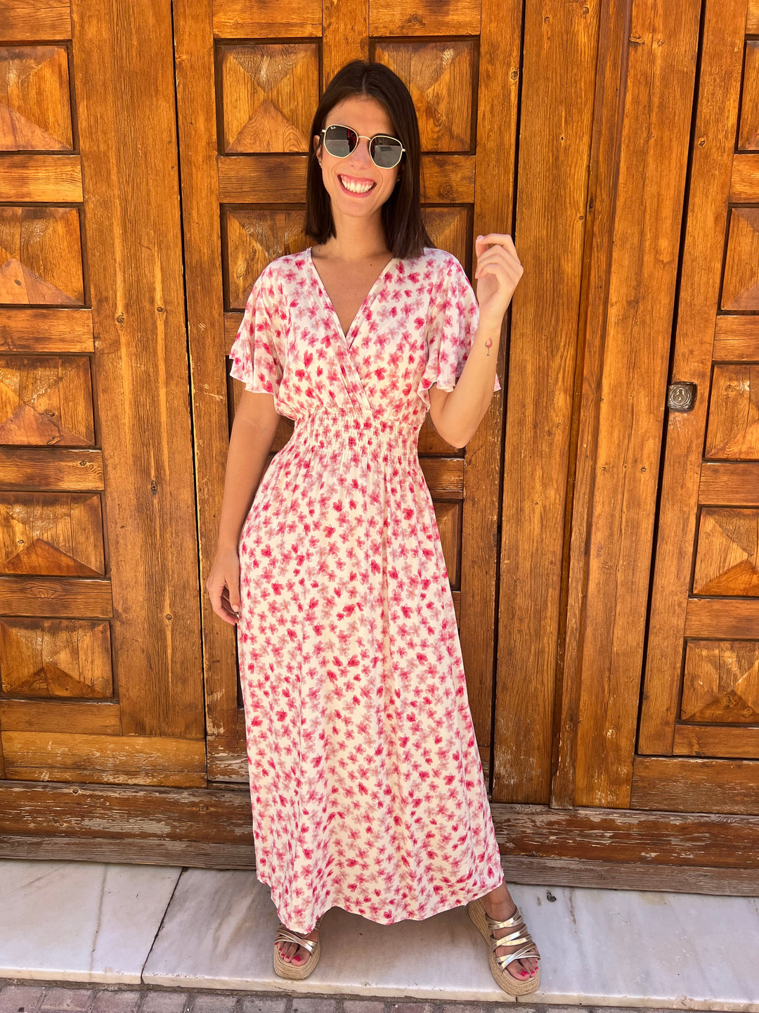 Vestido Ary rosa