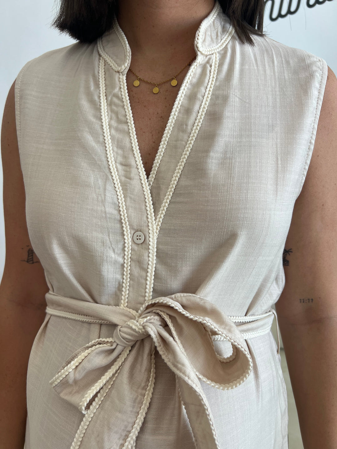 Vestido Alejandra beige