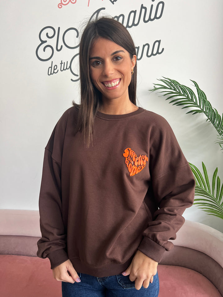 Sudadera Honey marrón