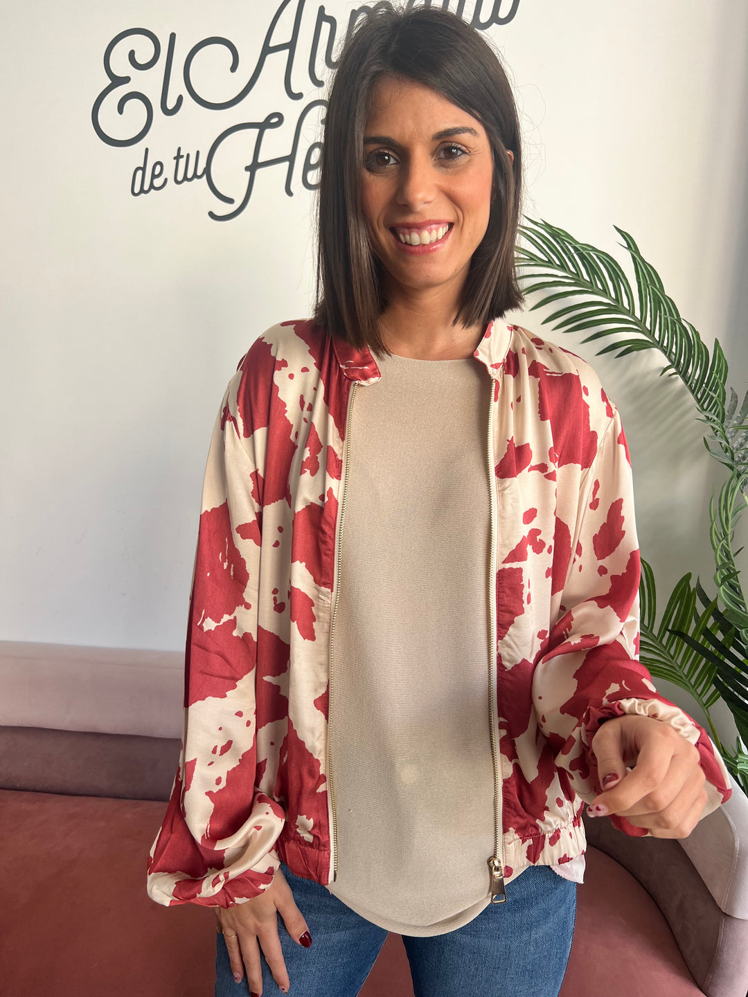 Chaqueta Carolina coral