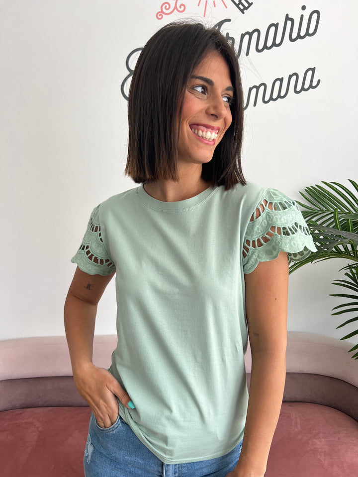 Camiseta Sara aguamarina