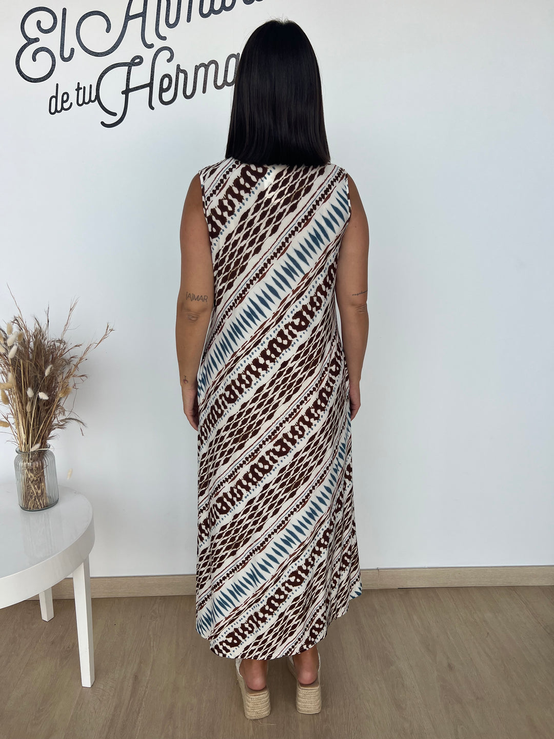 Vestido Noemí marrón