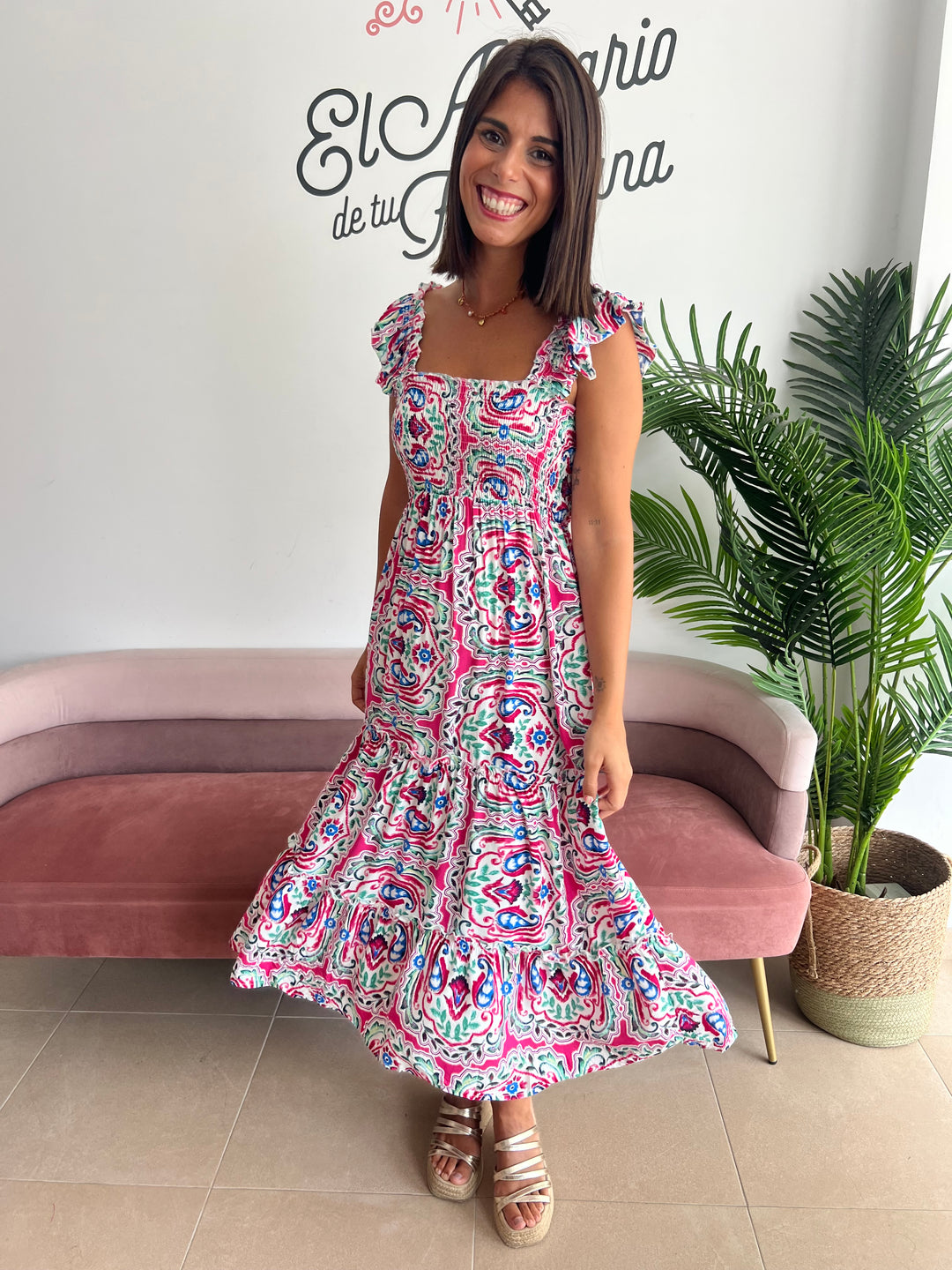Vestido Molly fucsia