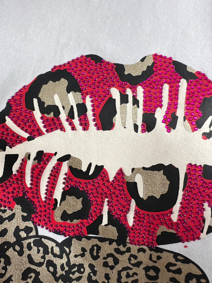 Sudadera Love Print blanco