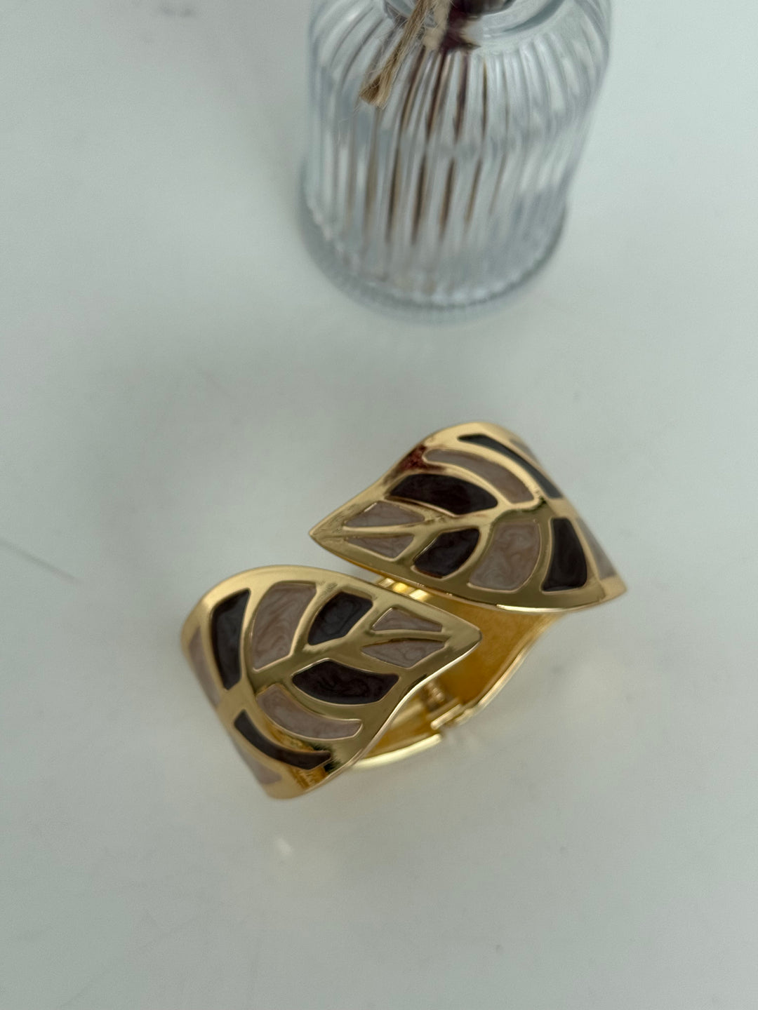Pulsera Hoja marrón (no acero)