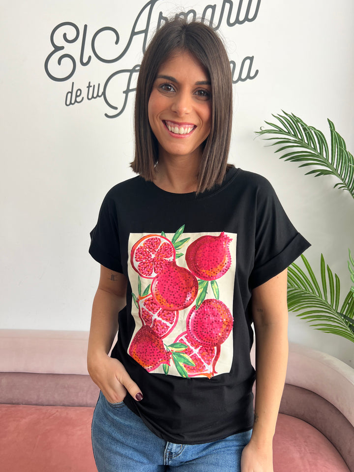 Camiseta Granadas negro