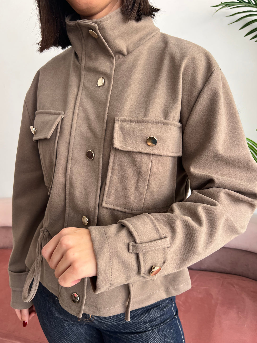 Chaqueta Evelyn topo