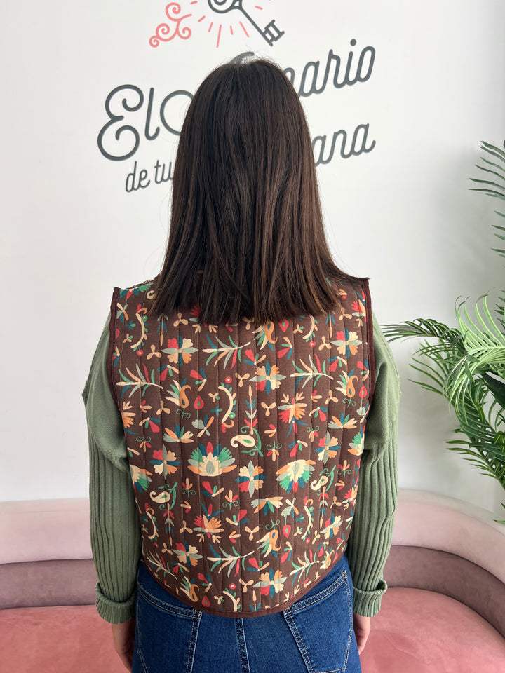 Chaleco Elena marrón