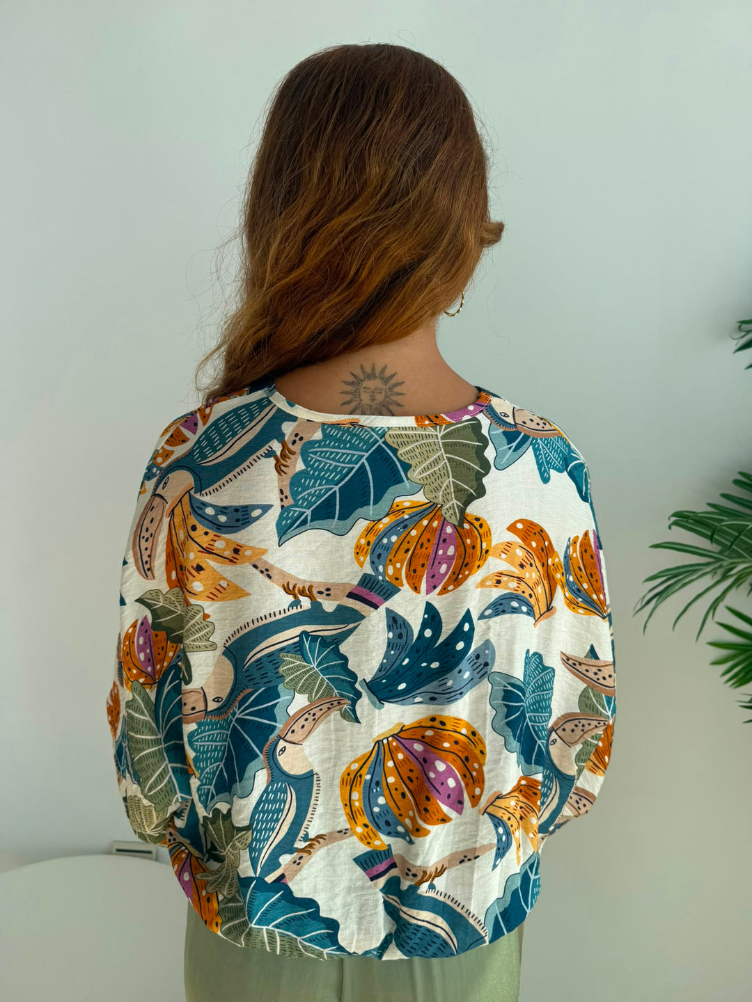 Chaqueta Tati azul petróleo