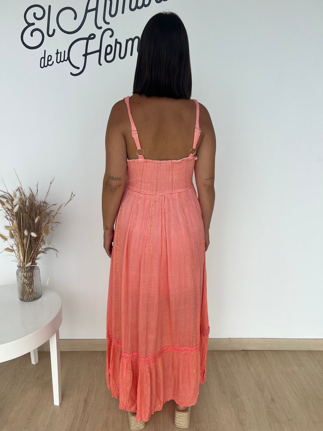 Vestido Nassau coral