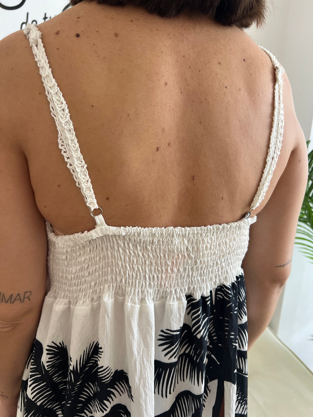 Vestido Palmeras negro