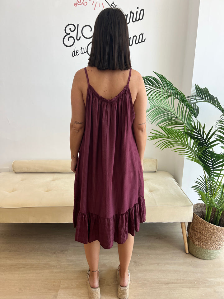 Vestido Alana berenjena