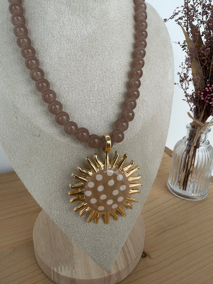 Collar Rita beige (no acero)