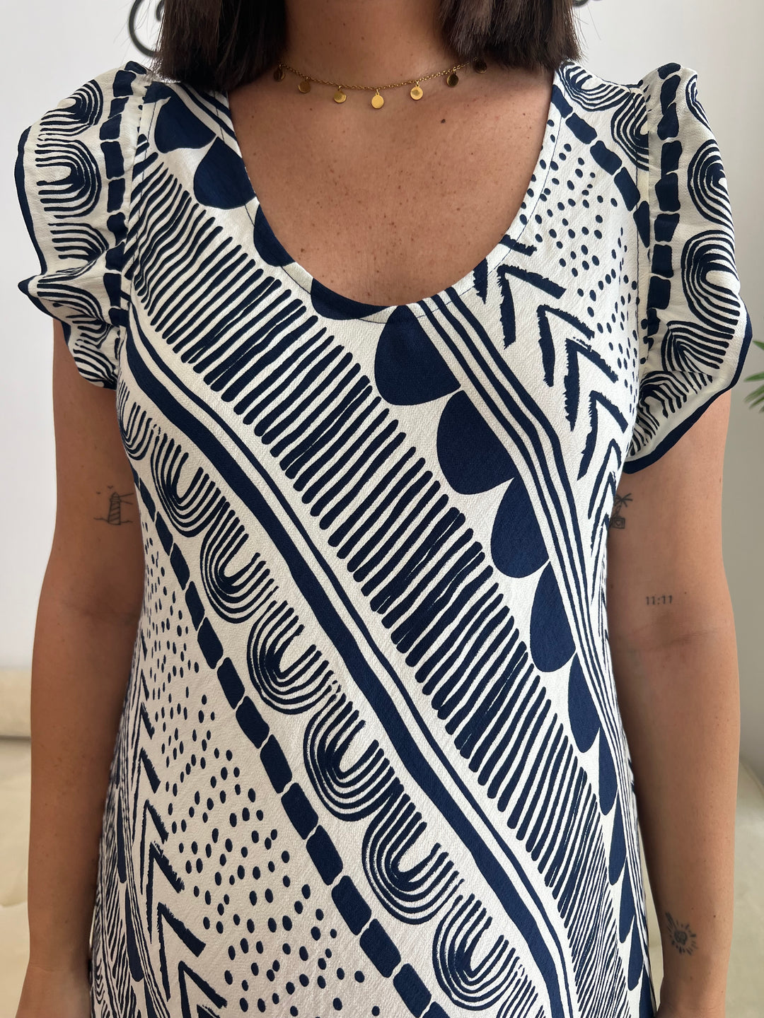 Vestido Fátima azul marino