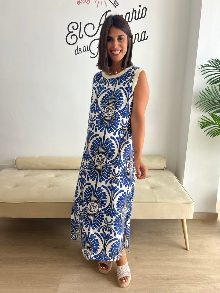 Vestido Conchi azul