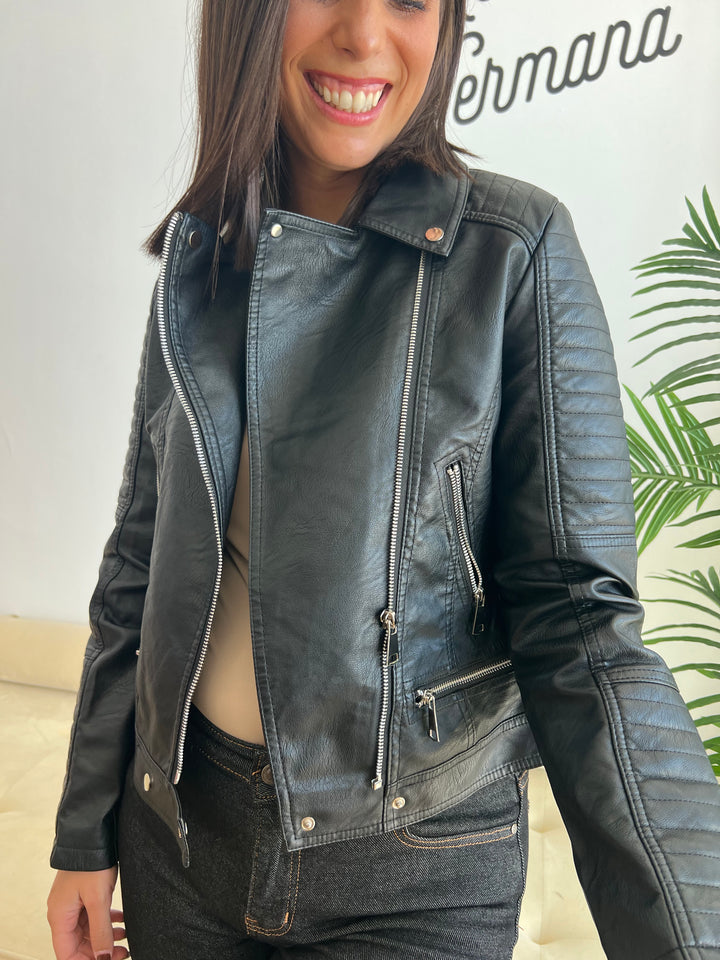 Chaqueta Biker negro