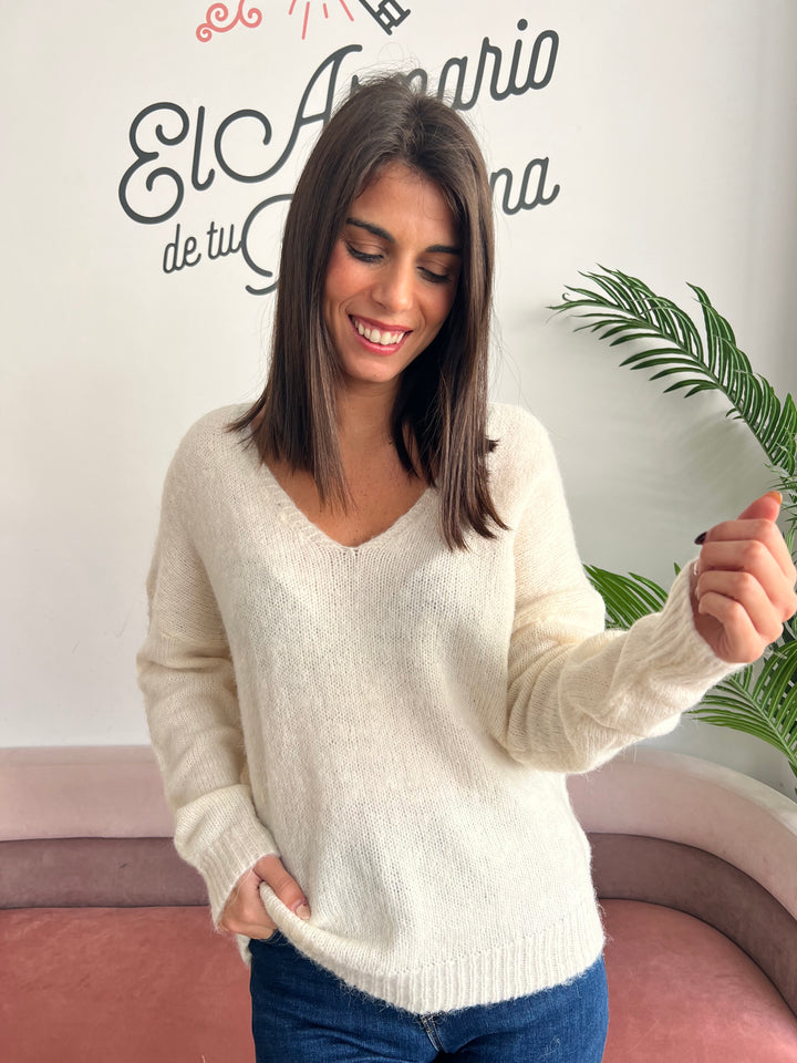 Jersey Melisa blanco roto