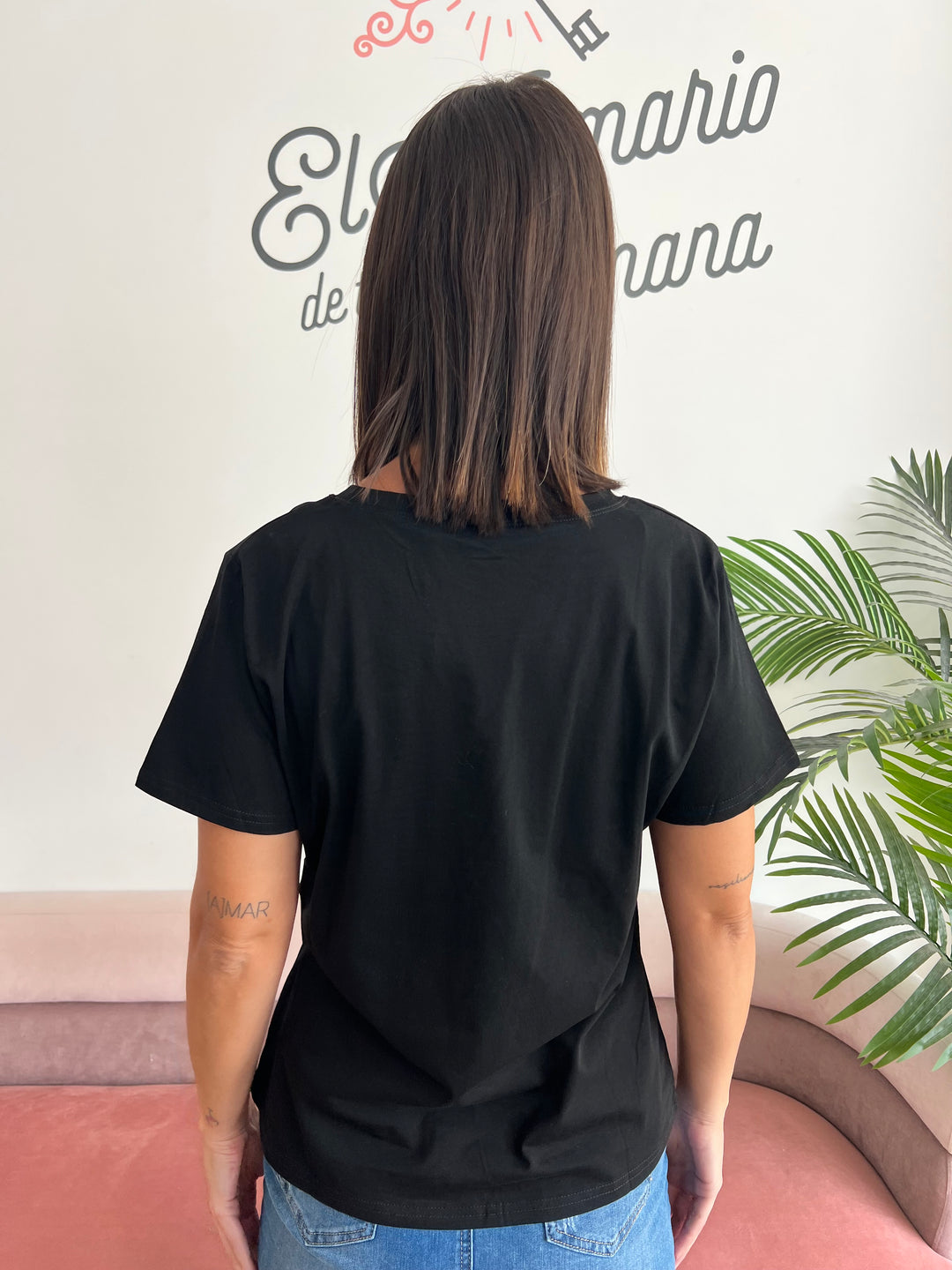 Camiseta Amore negro