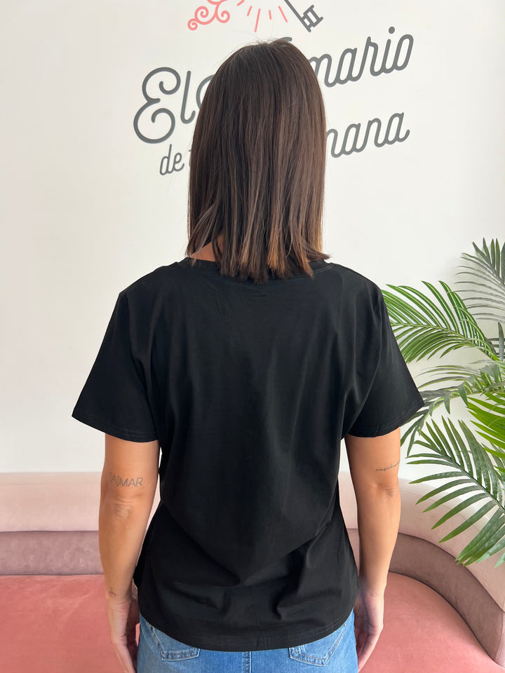 Camiseta Amore negro