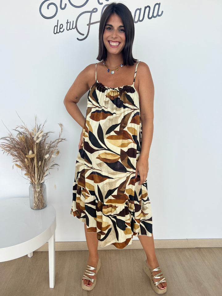 Vestido Ada camel