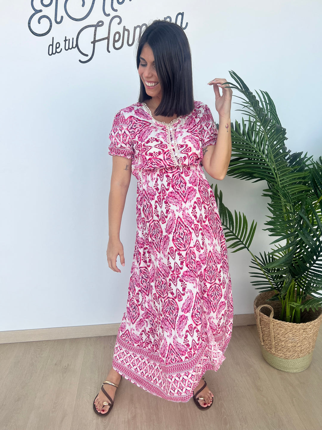 Vestido Mariola fucsia