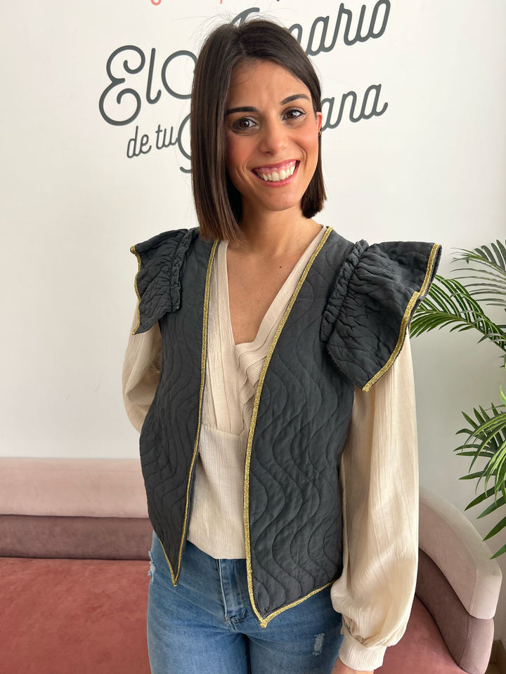 Chaleco Bibiana gris