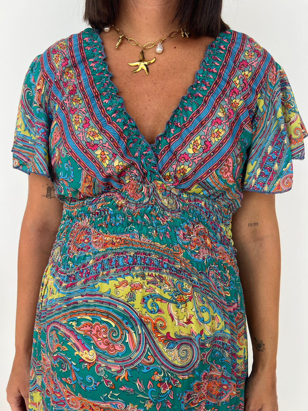 Vestido Riviera turquesa