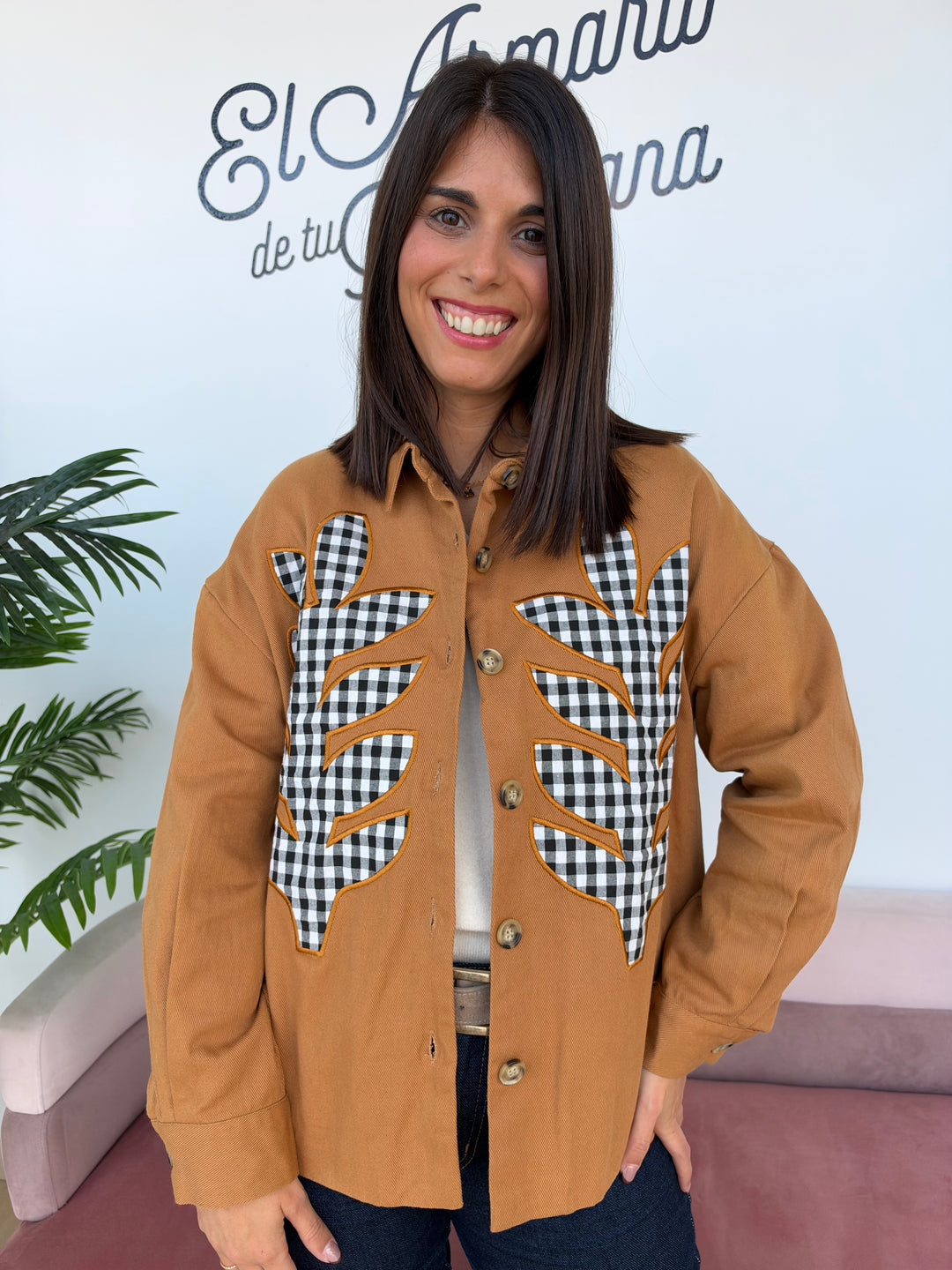 Chaqueta Marieta camel