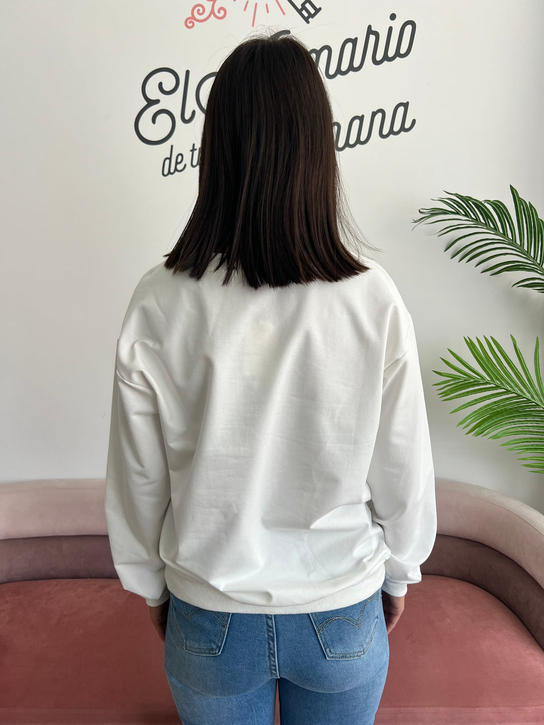 Sudadera Cherries blanco