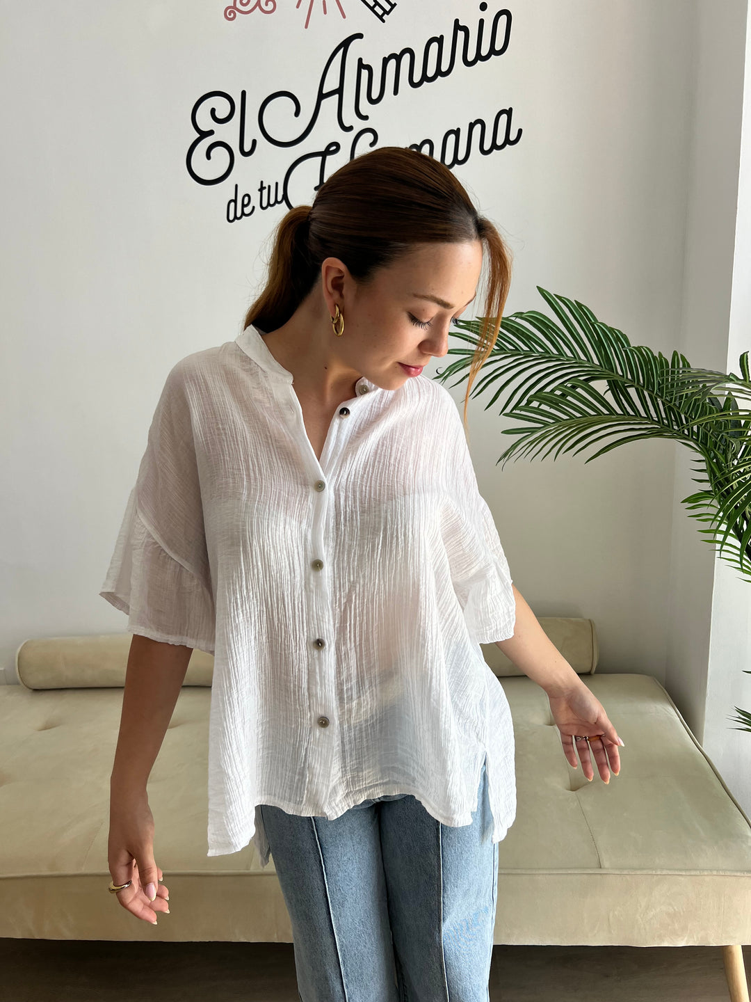 Camisa Sara blanco